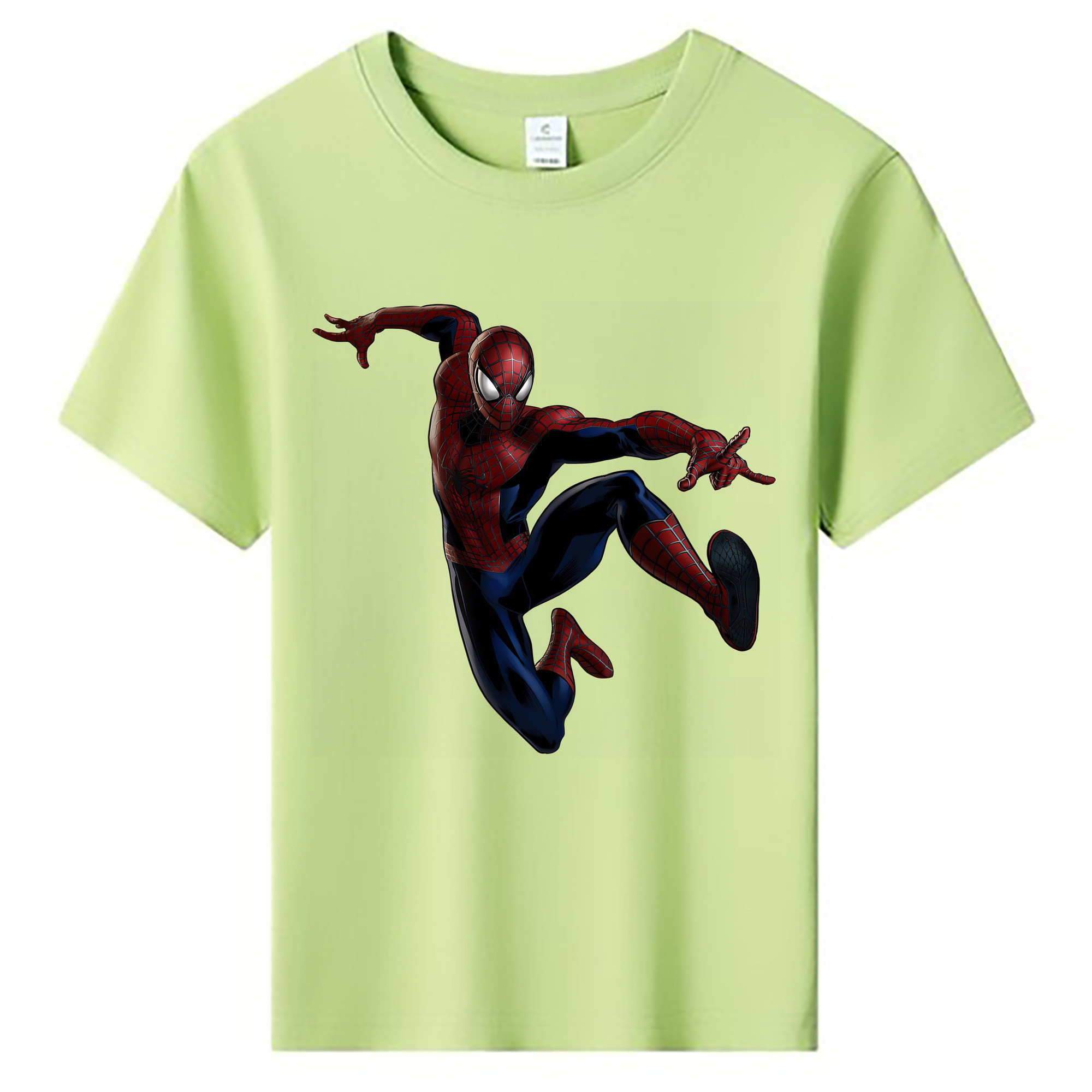 （画像用） Spider Man スパイダーマン 綿100％キッズTシャツ（フロントプリント）